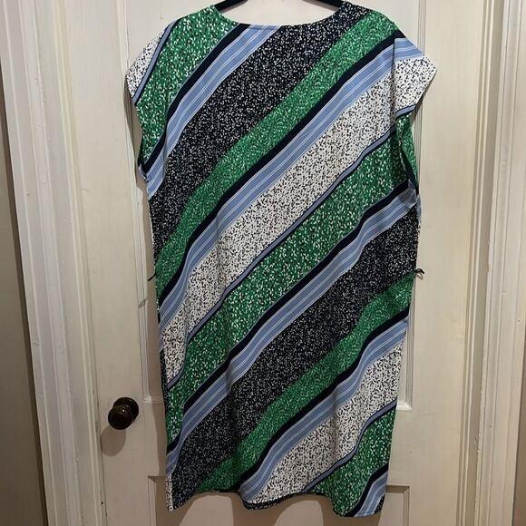 Free Shipping! NAUTICA Stripped Midi Dress - XL - Picture 7 of 8